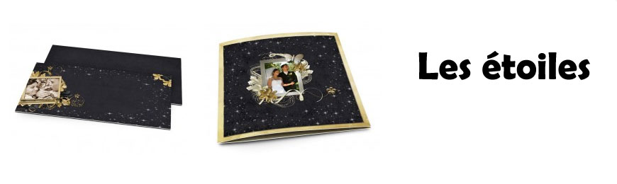 Cartes de remerciements mariage étoiles