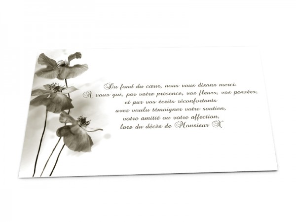 Cartes De Remerciement Pour Annoncer Un Deces Sur Le Theme Des Fleurs 1001cartes Cartes De Remerciement Pour Annoncer Un Deces Sur Le Theme Des Fleurs 1001cartes