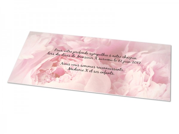 Cartes De Remerciement Pour Annoncer Un Deces Sur Le Theme Des Fleurs 1001cartes