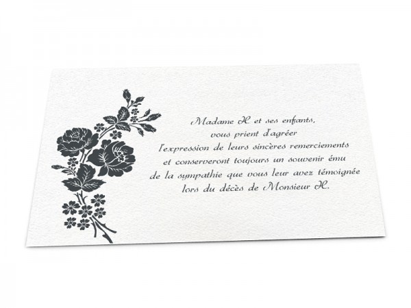 Carte De Remerciement Deces Et Condoleances Classique 1001cartes Carte De Remerciement Deces Et Condoleances Classique 1001cartes