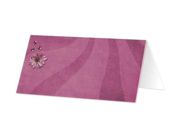 FAST-FX 50 Cartes Marque-Places Mariage Élégantes – Bord Feuille Argent, Rectangulaires Pliées, Pour Table Banquet & Réception