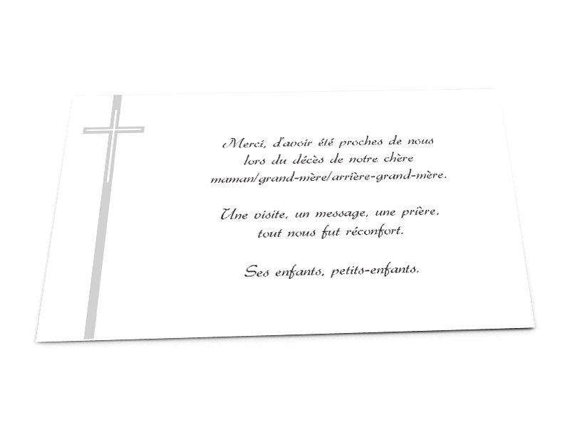Cartes Deces Chretien Croix Allongee Ref 02dec4019 1001cartes