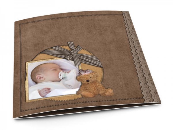 Faire-part naissance - L'ours brun