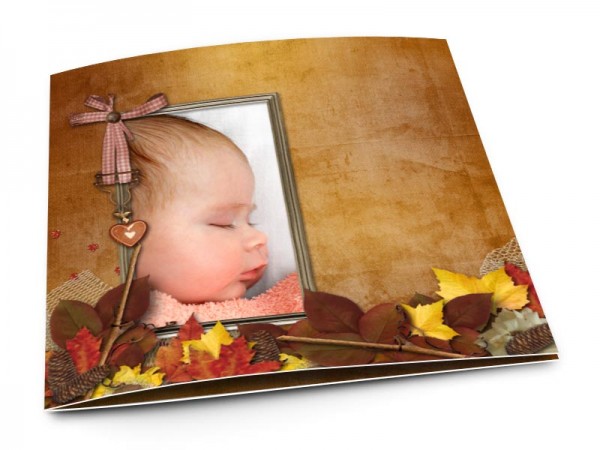 Faire-part naissance - Feuilles d'automne