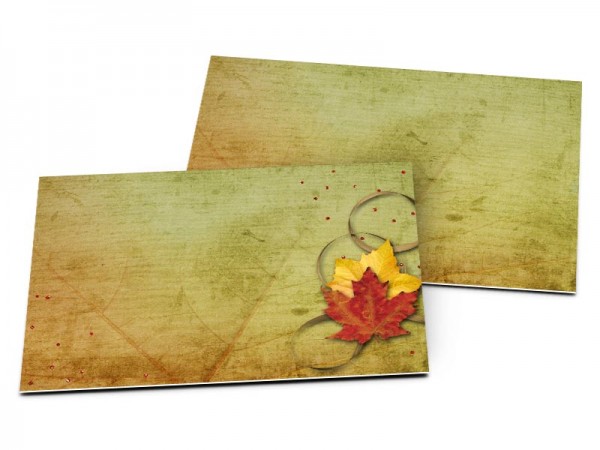 Carton d'invitation mariage - Automne chaleureux