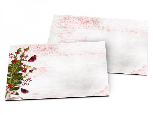 Carton d'invitation mariage - Des fruits rouge