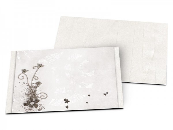 Carton d'invitation mariage - Soleil d'hiver