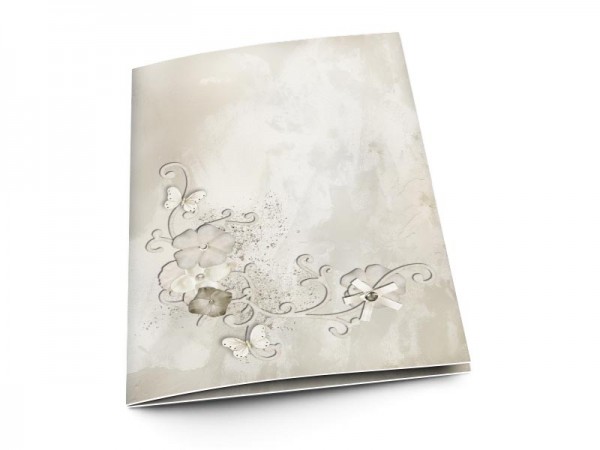 Menu mariage - Nuances grises