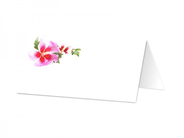 Marque-place mariage - La feuille et la fleur