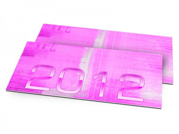 Cartes de voeux entreprise - Pink folie