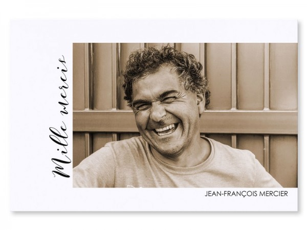  Carte remerciement décès - Photo mille mercis