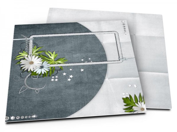 Faire-part mariage - Étoiles et marguerites