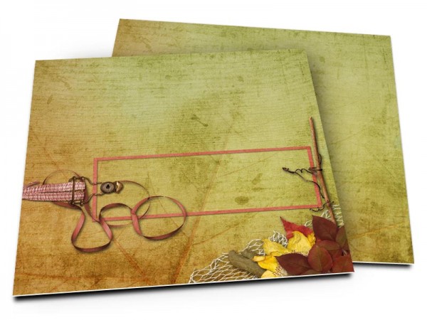 Faire-part mariage - Couleurs d'automne
