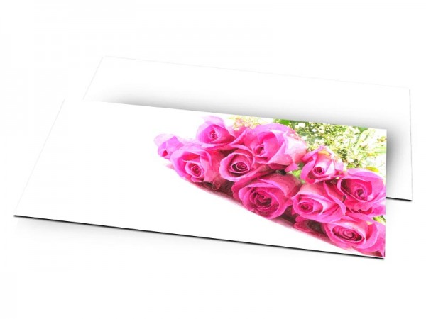 Faire-part mariage - Les roses du bonheur