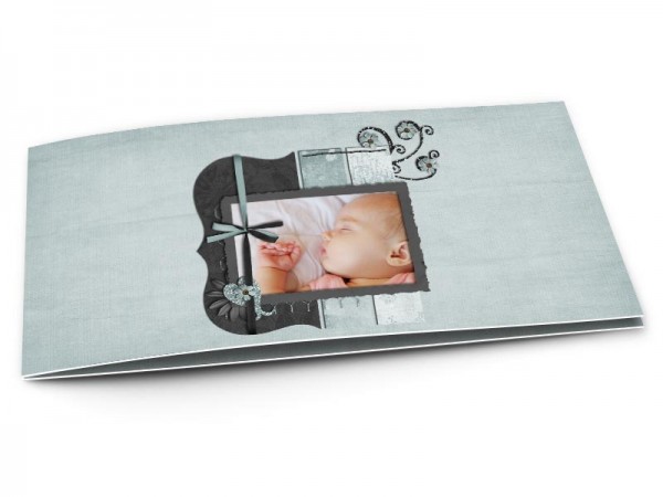 Faire-part naissance - Un ruban de satin