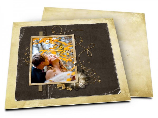 Remerciements mariage - Le fil d'or