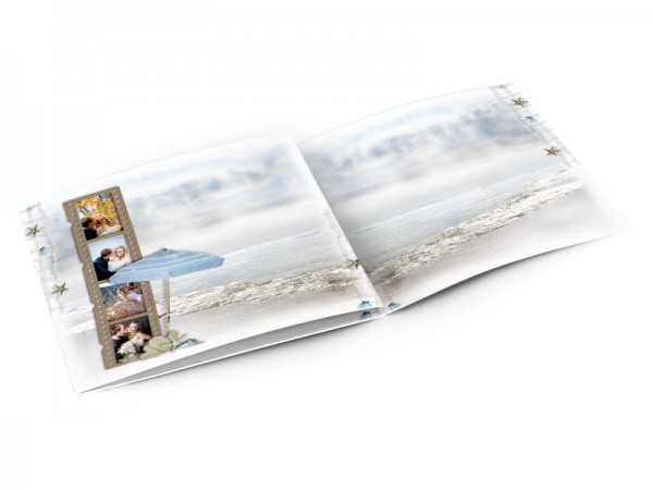 Remerciements mariage - La mer – sur la plage abandonnée...