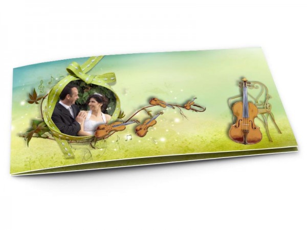Remerciements mariage - La musique - violons et violoncelles