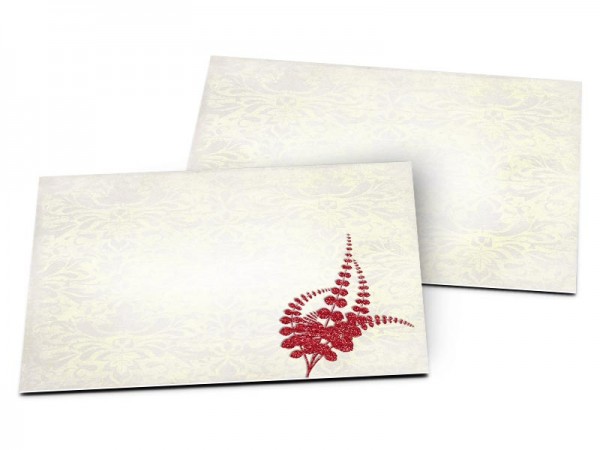 Carton d'invitation mariage - Un nid de feuilles