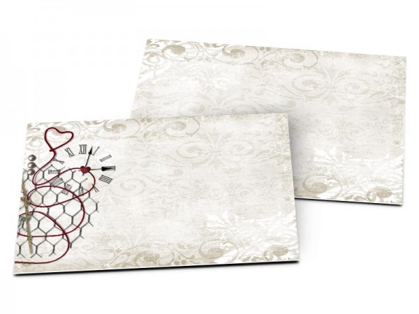 Carton d'invitation mariage - Un mariage intemporel