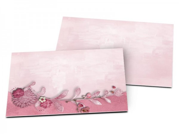 Carton d'invitation mariage - La vie en rose