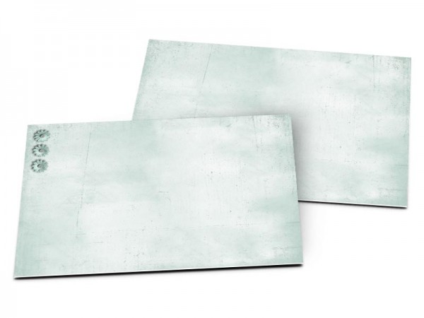 Carton d'invitation mariage - Arabesque turquoise