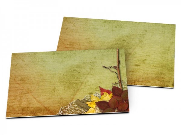 Carton d'invitation mariage - Couleurs d'automne