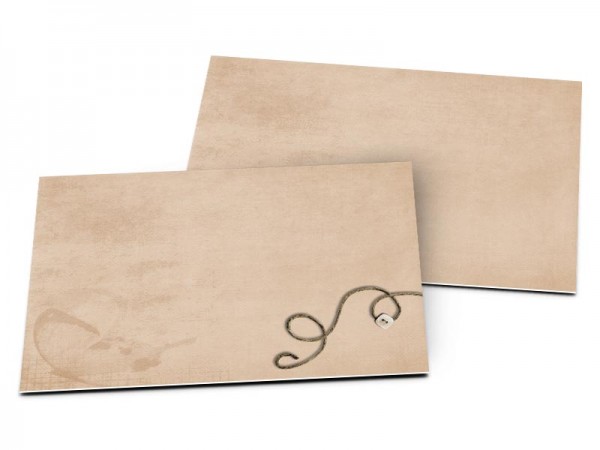 Carton d'invitation mariage - Fleur blanche en filigrane