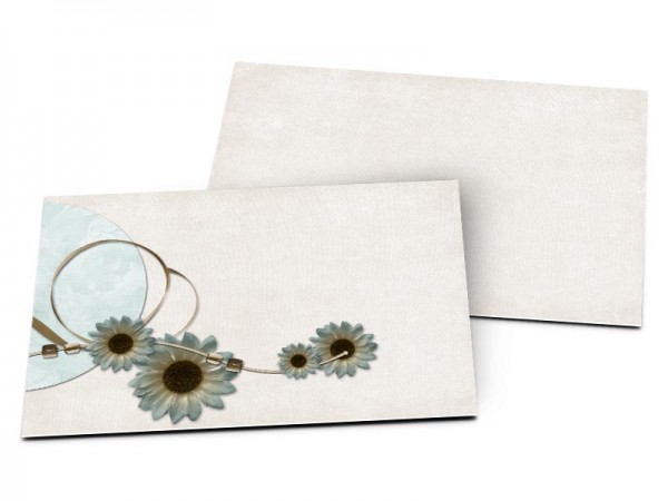 Carton d'invitation mariage - Le fil des fleurs