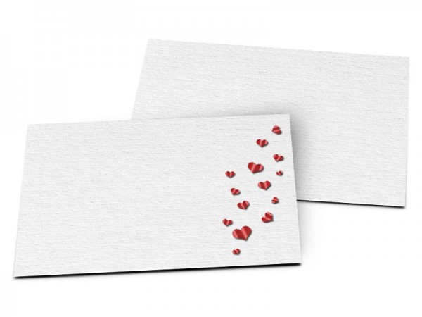 Carton d'invitation mariage - Coeurs en fête