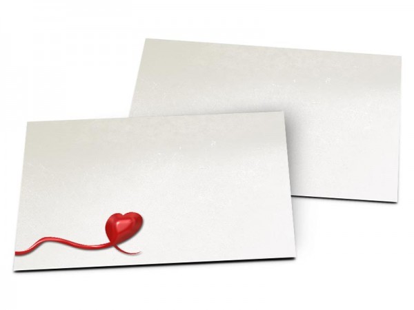 Carton d'invitation mariage - Coeur rampant