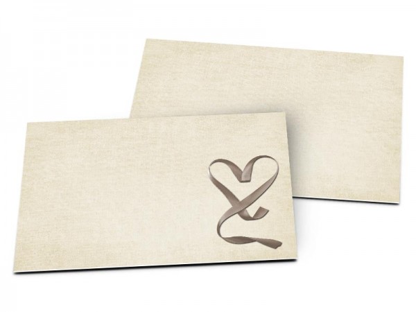 Carton d'invitation mariage - Un amour de ruban