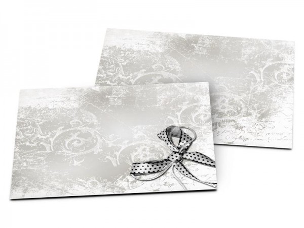 Carton d'invitation mariage - Noeud comme un papillon