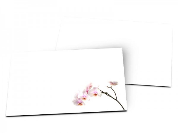 Carton d'invitation mariage - Orchidée blanche