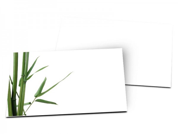 Carton d'invitation mariage - Bouquet de bambous