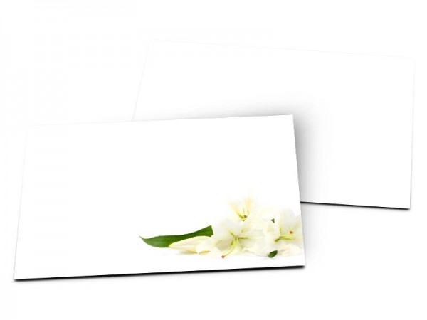 Carton d'invitation mariage - Dites-le avec des lys blancs