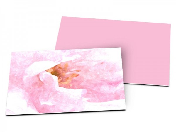 Carton d'invitation mariage - Mystère en rose