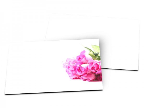 Carton d'invitation mariage - Cascade de fleurs