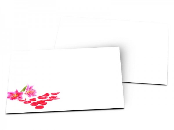 Carton d'invitation mariage - Parterre fleuri