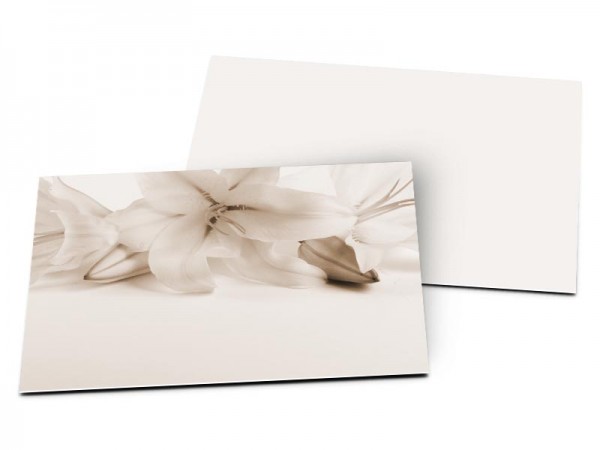 Carton d'invitation mariage - Ligne de lys