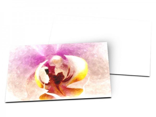 Carton d'invitation mariage - Orchidée abstraite