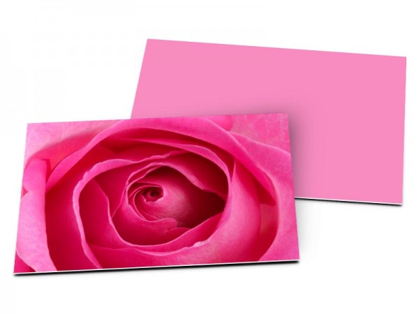 Carton d'invitation mariage - Bouton de rose