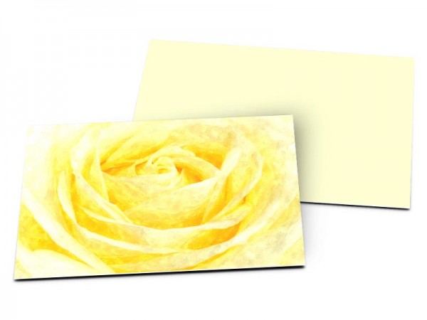 Carton d'invitation mariage - Tourbillon jaune