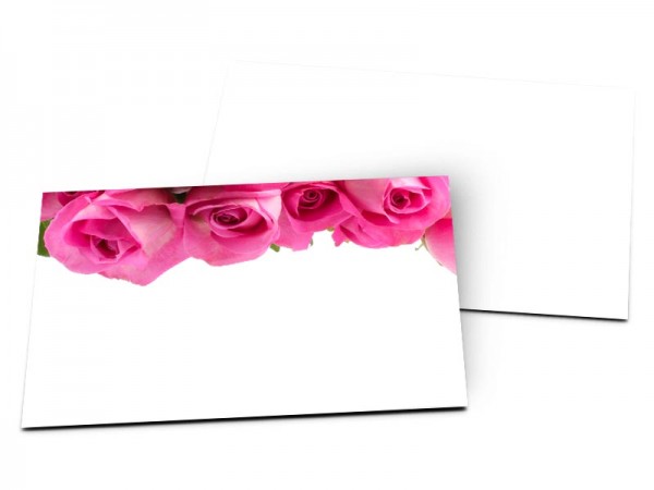 Carton d'invitation mariage - Ciel de roses