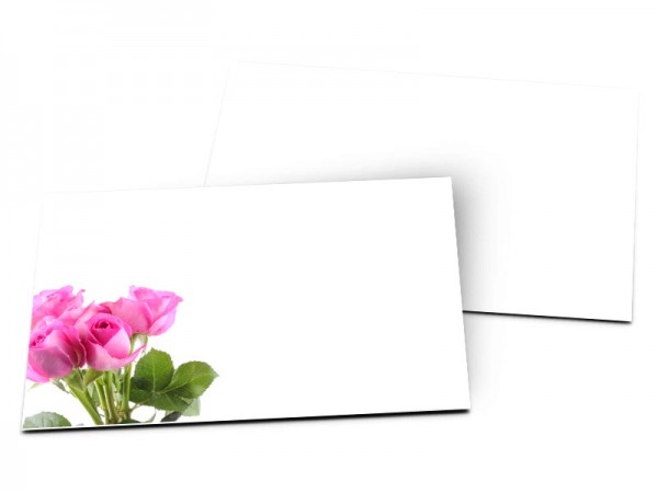 Carton d'invitation mariage - Quatuor de roses
