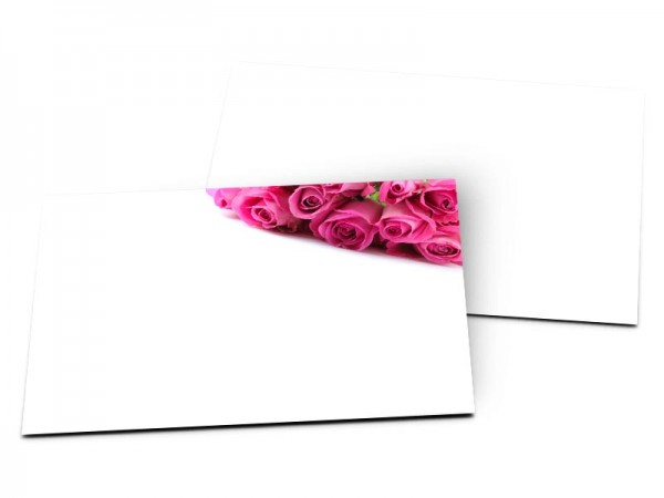Carton d'invitation mariage - Ligne de roses