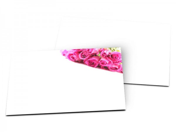Carton d'invitation mariage - Les roses du bonheur