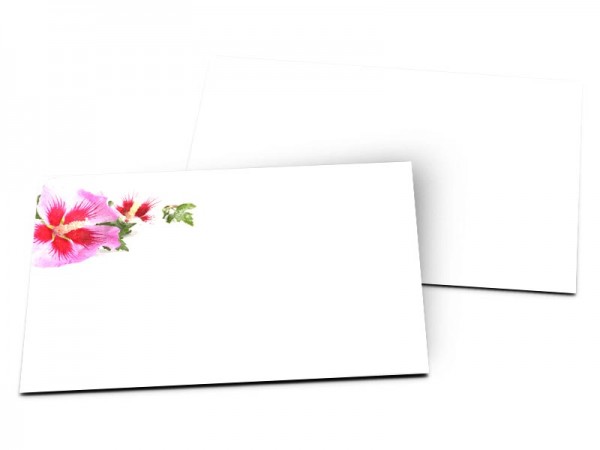 Carton d'invitation mariage - La feuille et la fleur
