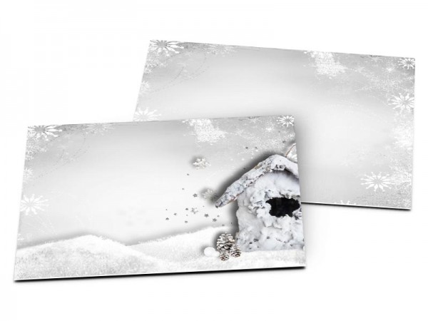 Carton d'invitation mariage - L'hiver – paysage hivernal