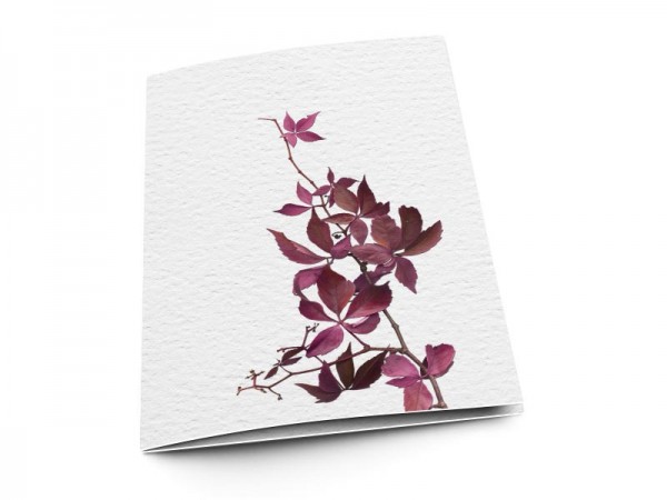 Menu mariage - La branche aux feuilles violettes